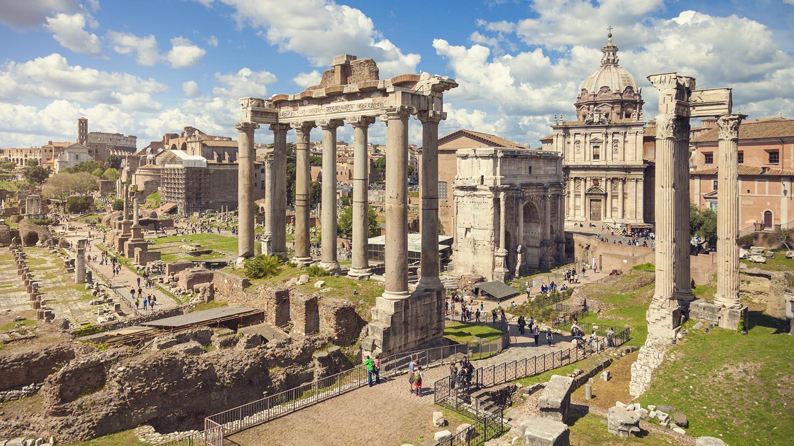 Forum Romanum in Rome, 意大利.